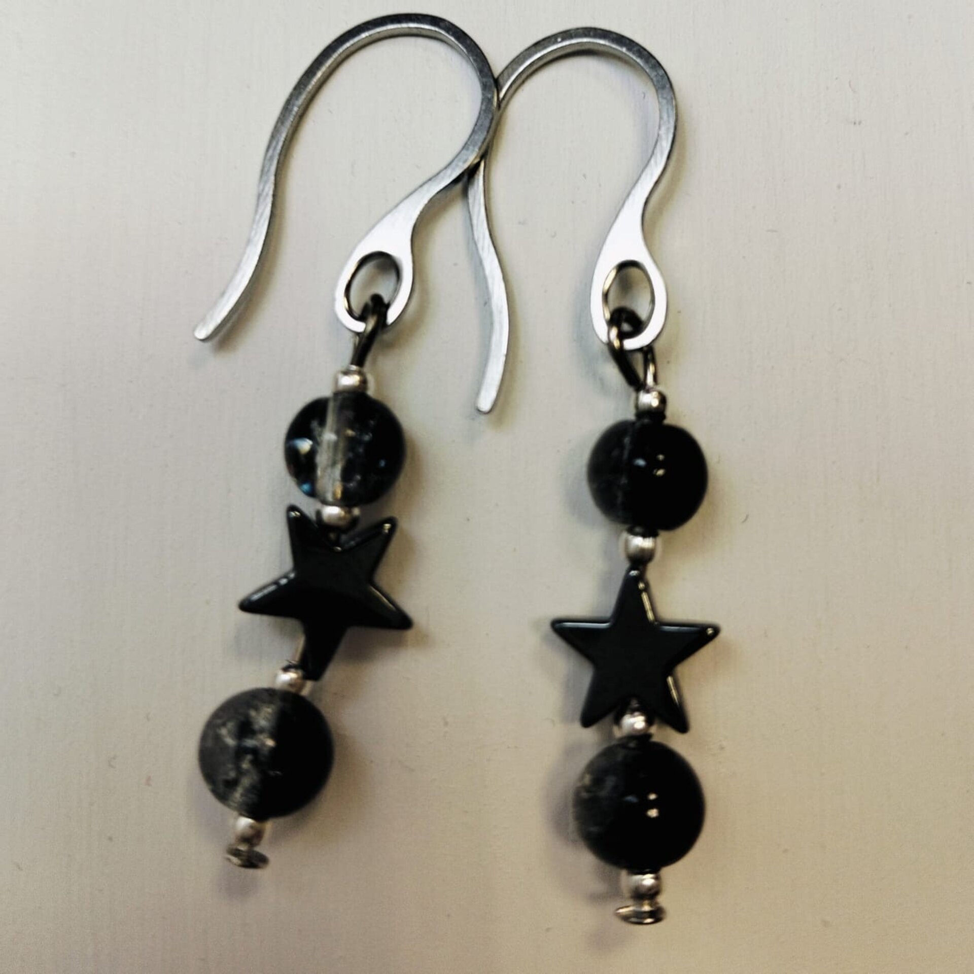 Pendientes Estrellas de Hematita - 9