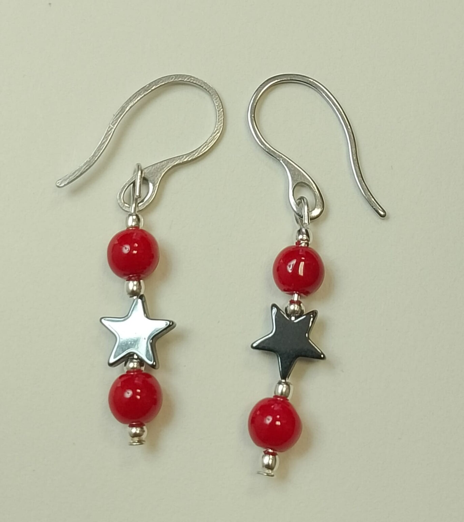 Pendientes Estrellas de Hematita - 8