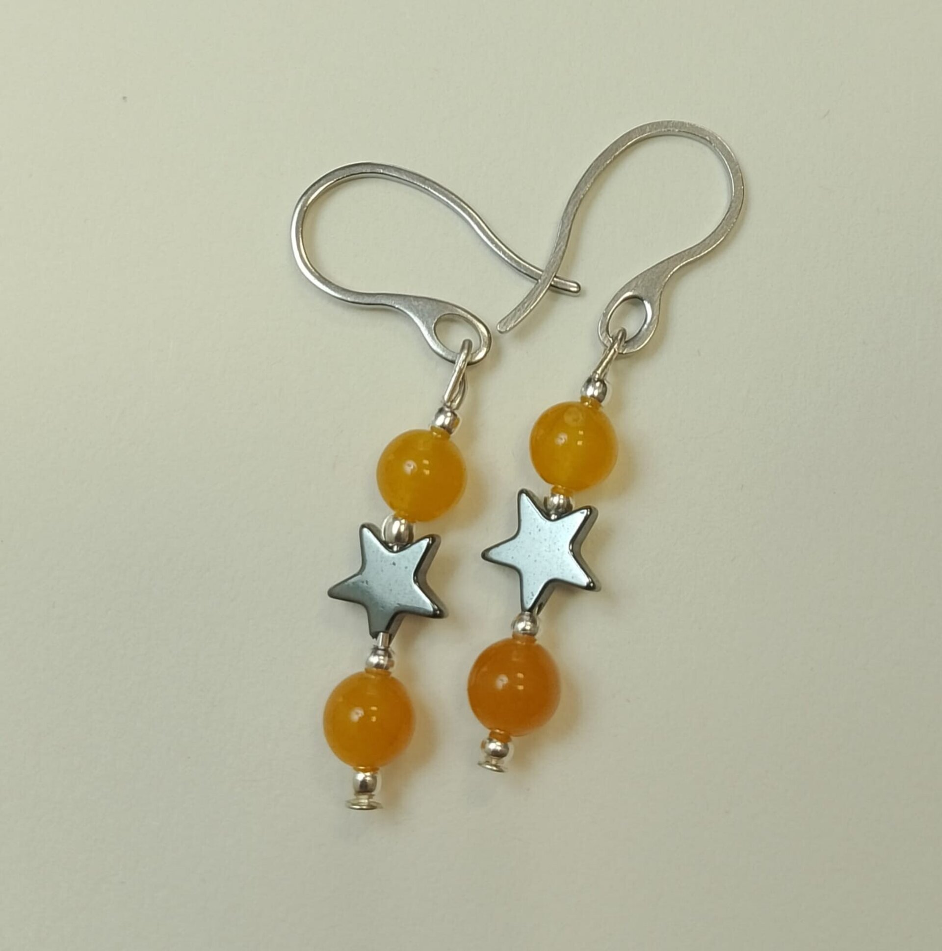 Pendientes Estrellas de Hematita - 6